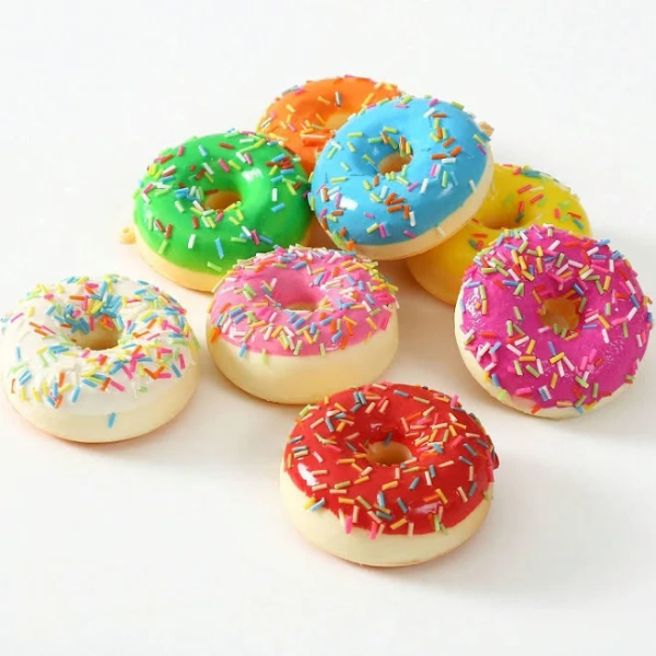 2026 New Arrival - Cute Donut Squeeze Toy - Soft Slow Rebound Stress Relief Toy, Dessert Shaped Healing Cute Item, Desktop Stress Relief Decor,