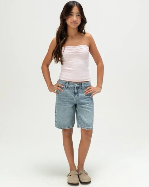 RSQ Girls Jorts - Medium Wash - Size: 12