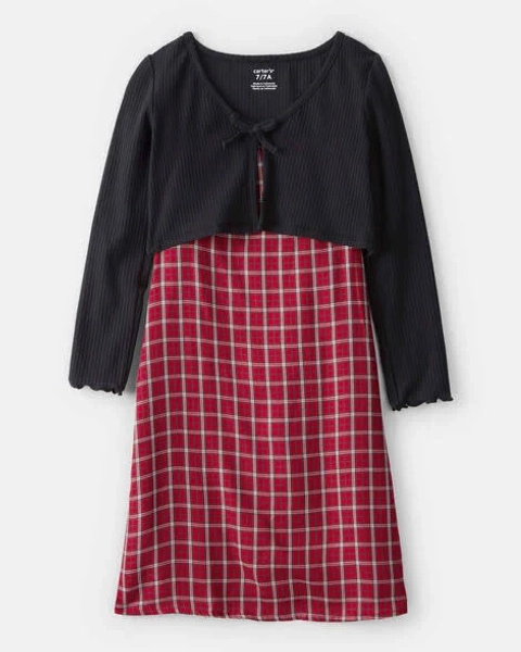 Carter's Girls 2-Piece Plaid Dress Set