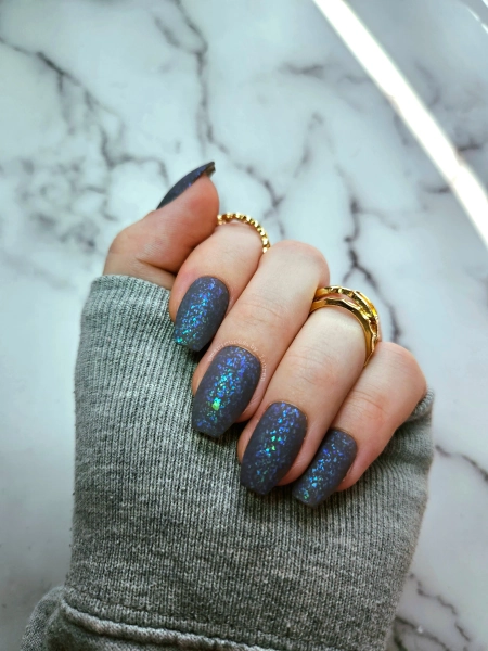 Mooncat Triceratops Matte Single Color Press On Nail Set