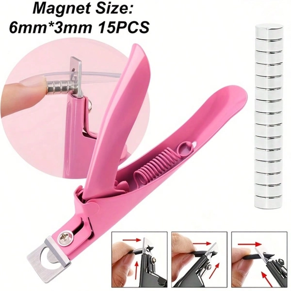 Magnetic Nail Tip Cutter, Suitable For Nail Extension Trimming, Nail Tip Length Adjustment, Nail Shaping, Light Therapy Nail Trimming, Nail Tip Shaping And Other Manicure Steps, Blade Edge Compatible With Different Thickness Nail Tips, Trimming Smooth Without Burrs, Built-In Magnetic Positioning Aid, Suitable For Daily Manicure Treatment, Manicure Studio Use, Travel Manicure Backup, Long-Term Nail Care, Bulk Manicure Production And Other Scenarios, One Nail Tip Cutter Meets Multiple Manicure Trimming Needs, Highly Practical
