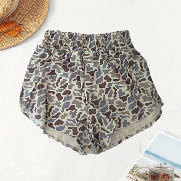 Women's Stretch Cotton Duck Camo Shorts