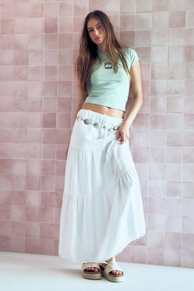 Tiered Maxi Skirt