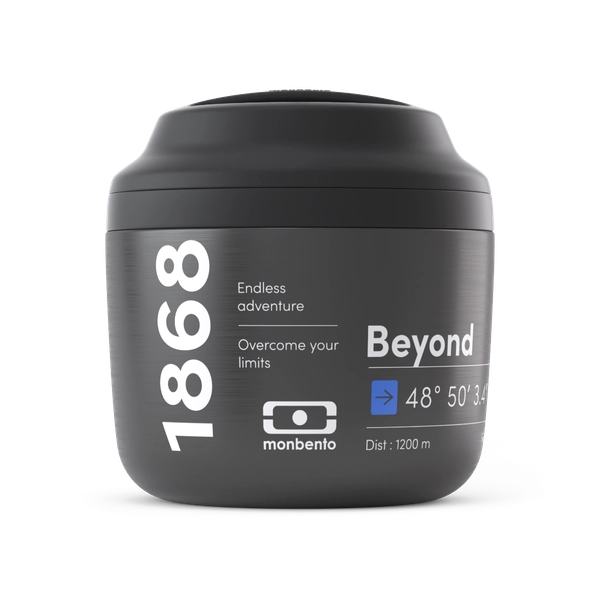 MB Element Beyond - Black and blue insulated lunch box - To keep food hot and cold for up to 10h 