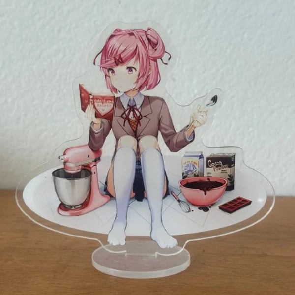 OMOCAT Doki Doki Literature Club Natsuki Stand Up Figure - New Toys & Collectibles