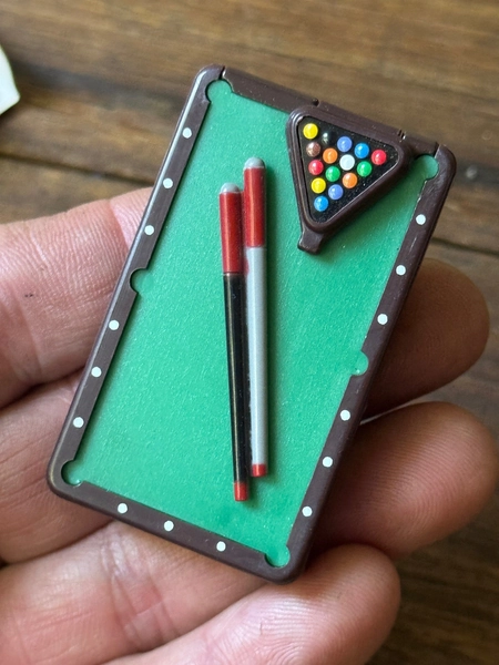 Vintage New Old Stock FF Mini Billiard Pool Table Gas Cigarette Lighter NIB