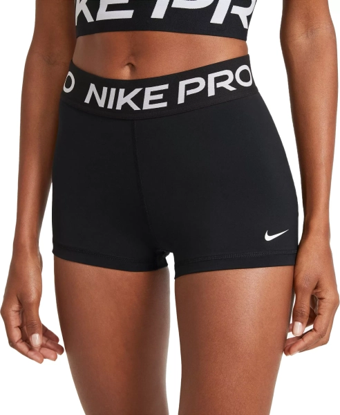 Nike Women's Pro 3” Shorts, XXS, Black