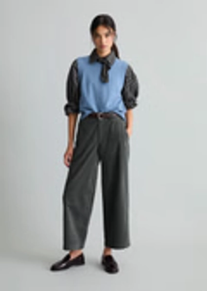 Corduroy pants loose made from organic cotton