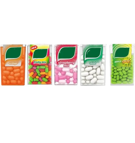 Ticc-Tac Fresh Mint, Lime & Orange, Cherry, Fruit Adventure,Berry Bliss, Flamingo Lemonade, Citrus Mix, Sprite, Orange, Strawberry Mix 18g (06 Packs,