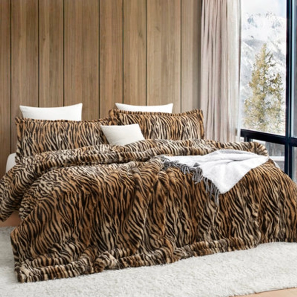 Byourbed Coma Inducer There’s a Bengal in My Bed Tiger Print Oversized Comforter Set