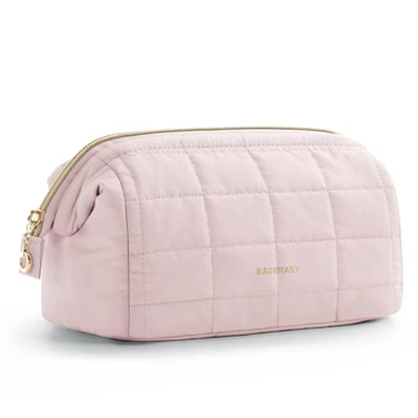 Makeup Bag Travel Toiletry Bag, Puffy Padded Make Up Bags for Women Makeup Organizer