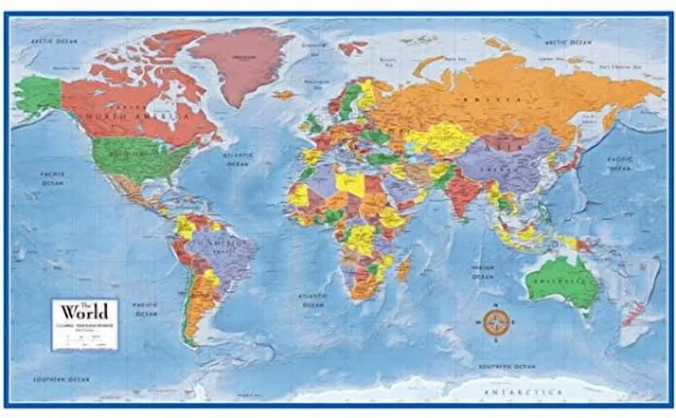 World Wall Map Classic Premier Poster