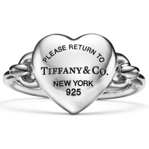 Tiffany Sterling Silver Full Heart Ring