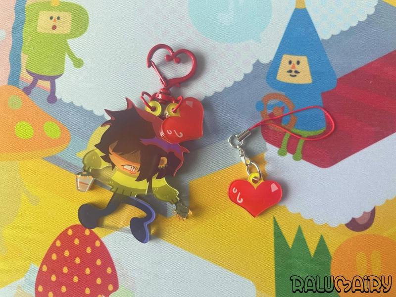 Deltarune Kris + Soul Linking Charm
