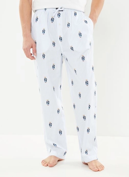 Joggings Pantalon de pyjama Polo Bear coton rayé homme bleu