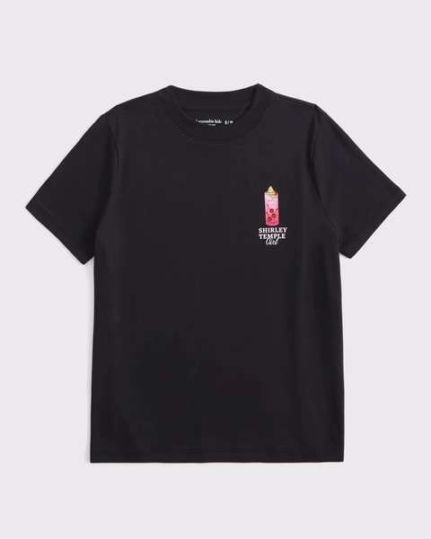 oversized shirley temple graphic tee