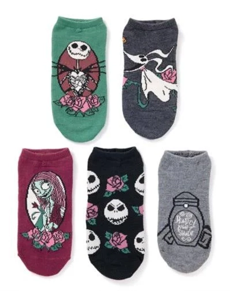 Spencer's 5-Pack Nightmare Before Christmas Ankle Socks