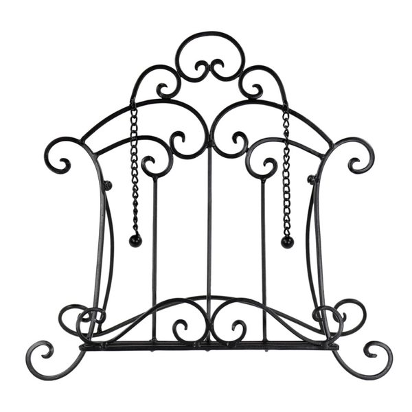 Fiora Black Scroll Book Holder