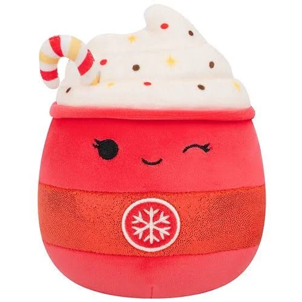 Squishmallows Tinsley Winking Peppermint Latte Plush Toy