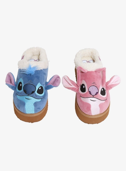Disney Stitch & Angel Mismatch Platform Slippers