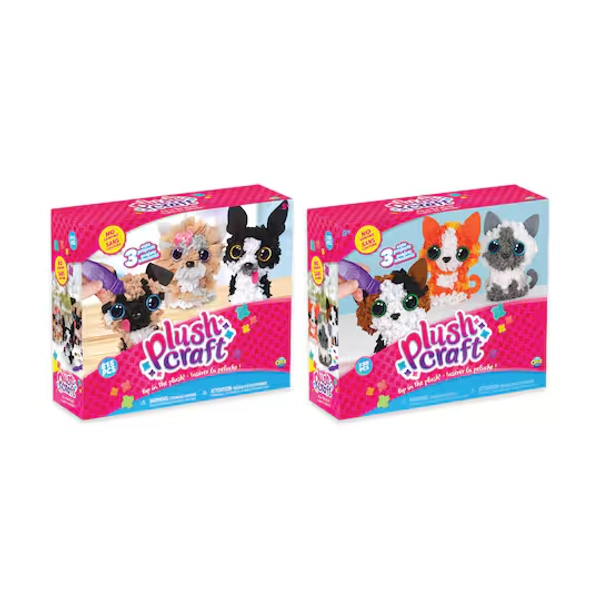 Assorted PlushCraft™ 3D Fabric Craft Mini Pack