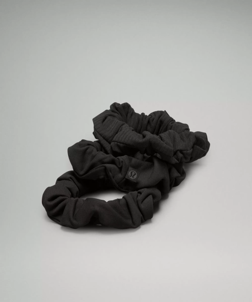 Uplifting Scrunchies *3 Pack - Black - ONE SIZE