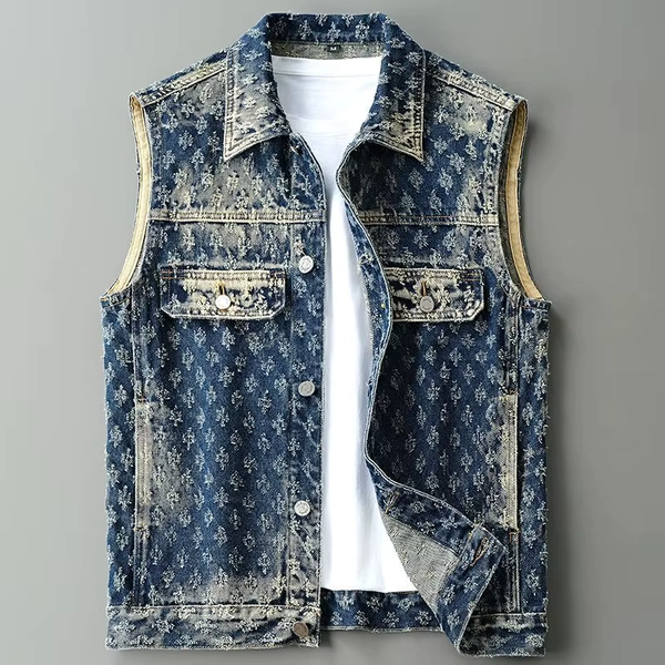 Brand Mens Denim Vest Men Cowboy Ripped Sleeveless Vintage Jacket Tank Spring Washed Jeans Vest Plus Size 4XL Men Clothing - AliExpress 200000343