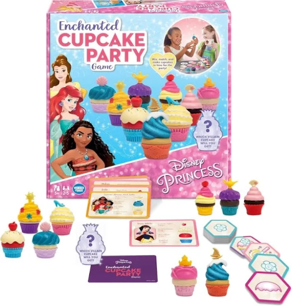Wonder Forge Disney Princess Enchanted Cupcake Party Game - Exciting Matching Game | Fun