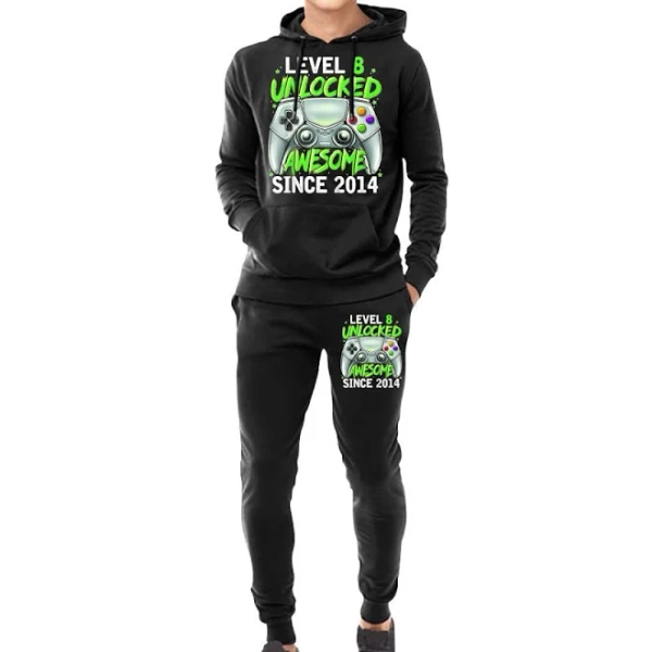 Artistshot Kids Level 8 Unlocked AWE Hoodie & Jogger Set