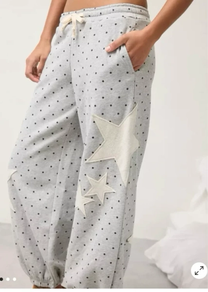 Out From Under Brenda Star Patch Jogger Sweatpants