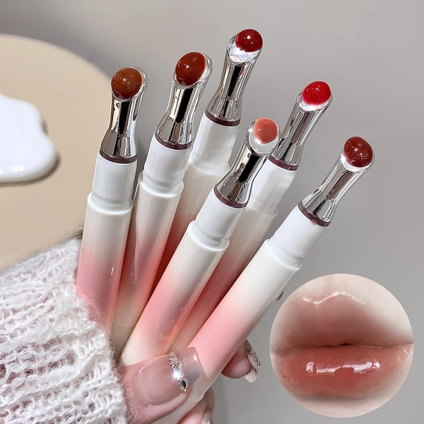 Moisturizing, Waterproof, Non-Stick Cup Lipstick Lip Oil Lip Gloss, Easy to Use