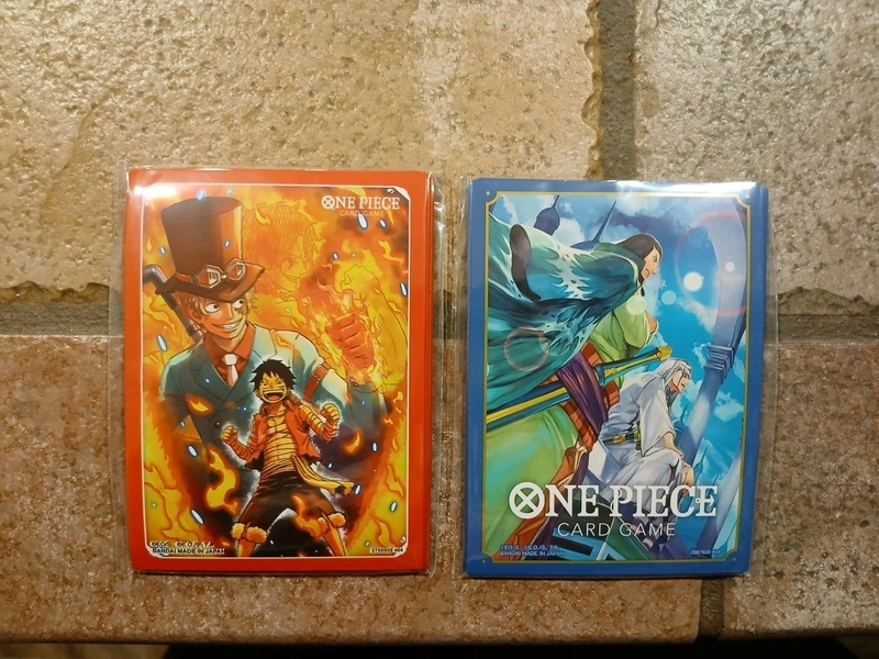 One Piece TCG Sleeves Lot ×2 Devil Fruit Fire Brothers (Luffy Sabo) Chaka &amp; Pell