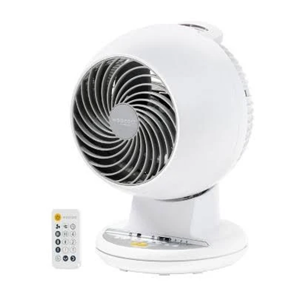 IRIS Woozoo Compact Oscillating Air Circulator Fan with Remote