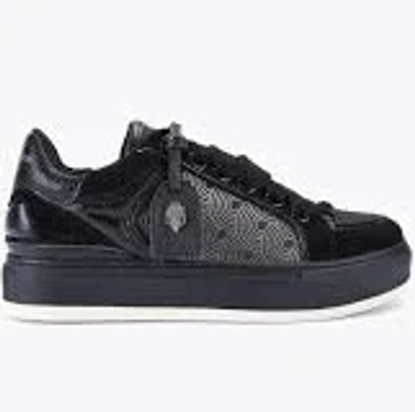 SOUTHBANK TAG Black Fabric Sneaker by KURT GEIGER LONDON