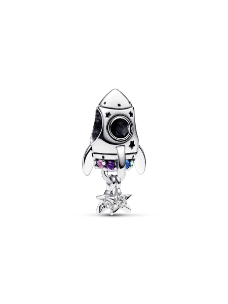 Space Love Rocket Charm