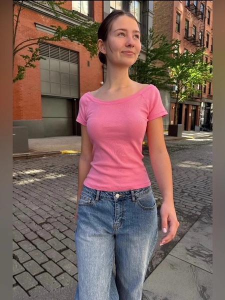 NWT | Brandy Melville Ginny Top | Pink | Size XS/S | Made in Italy || 🇮🇹