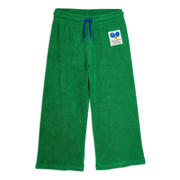 Organic cotton terry Ping Pong jogger | Green