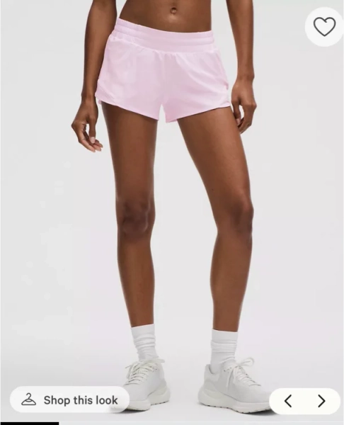 Hotty Hot Low-Rise Lined Short 2.5" - Pink Organza - 12