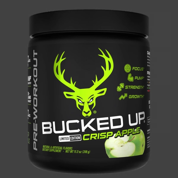 Bucked Up Pre-Workout Limited-Time Flavors - Crisp Apple