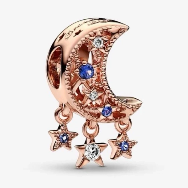 Pandora Star & Crescent Moon Charm