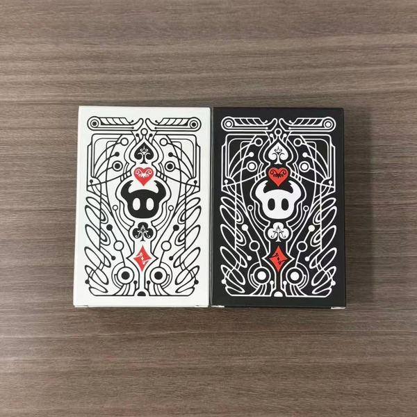 Hollow Knight Inspired Playing Card Deck 54 Poker Size Cards Fan Made Custom Black White Designs