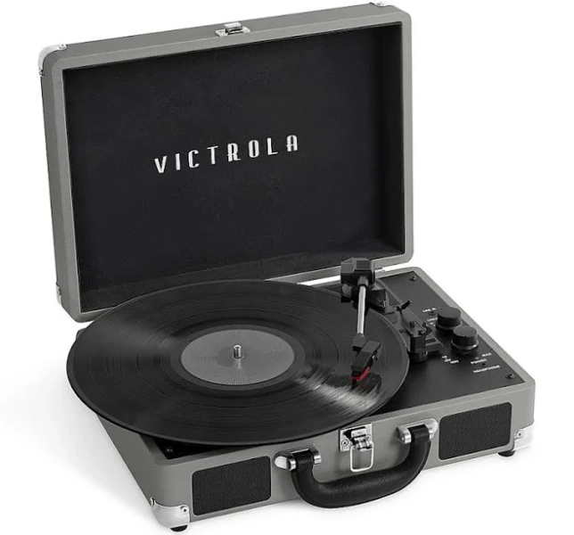 Victrola Bluetooth Suitcase Record Player with 3-Speed Turntable