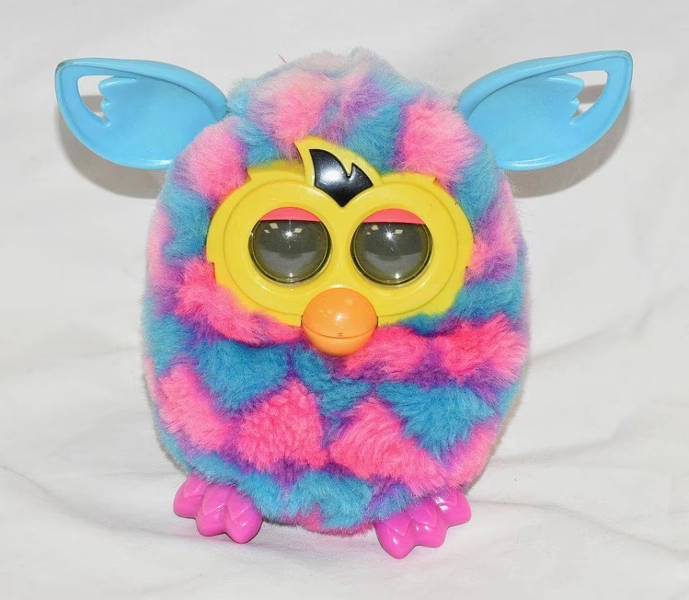 Hasbro Furby Boom Electronic Pet Toy Blue/Pink Hearts