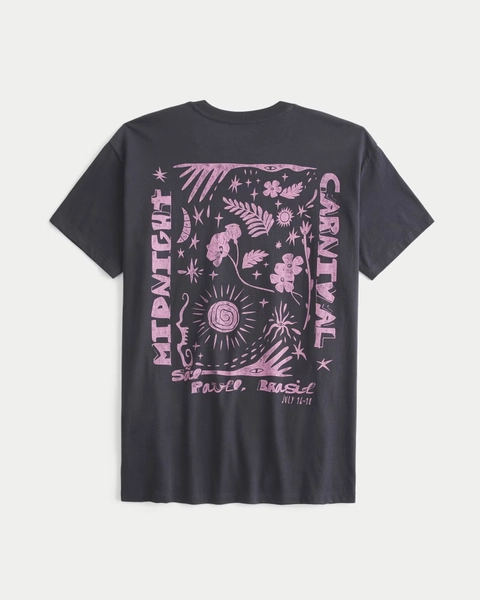 Oversized Midnight Carnival Graphic Tee