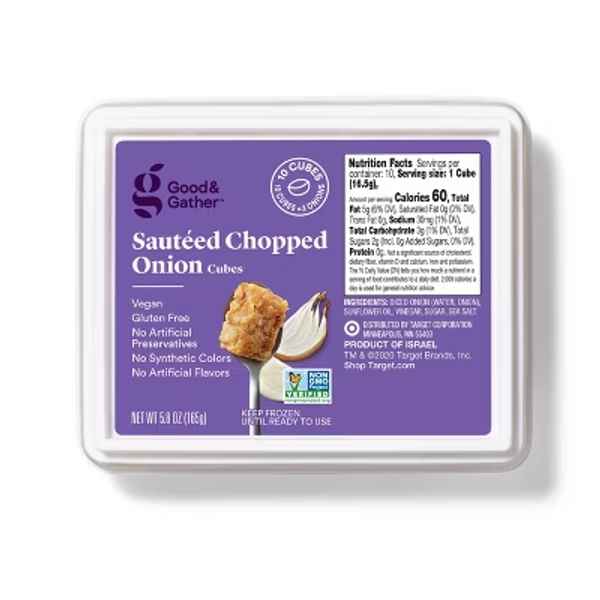 Frozen Sauteed Chopped Onion Cubes - 5.8oz - Good & Gather™