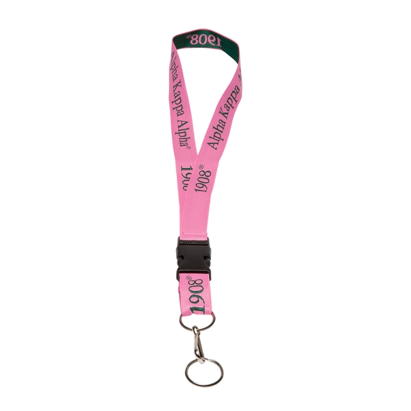 Alpha Kappa Alpha Lanyard - Pink-AKAlany-pink