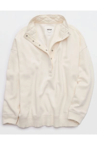 Aerie Oh Snap! Sweatshirt Women's Natural XL