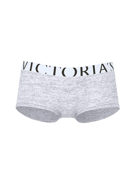 Medium Heather Grey Short Exploded Logo Knickers