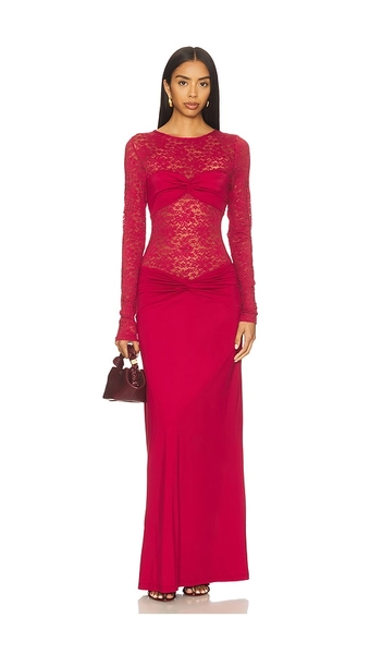 Larna Lace Long Sleeve Maxi Dress