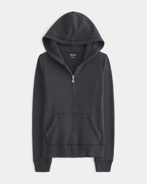 Hollister Feel Good Customizable Charm Zip-Up Hoodie